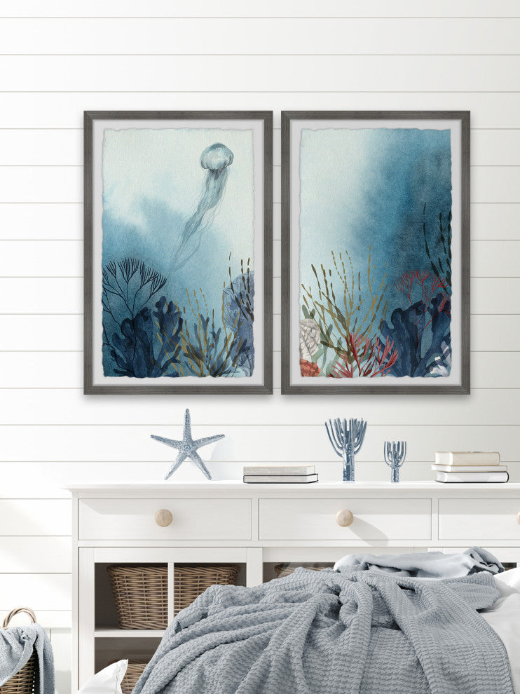 Jelly Habitat Diptych, 2-Piece Set, 8x12 Panels
