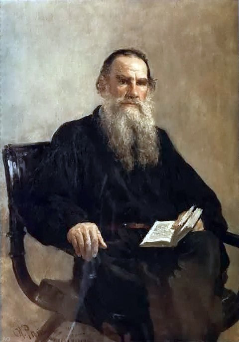Ilya Repin Portrait of Leo Tolstoy, 18"x27" Wall Decal Print