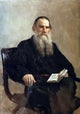Ilya Repin Portrait of Leo Tolstoy, 18"x27" Wall Decal Print