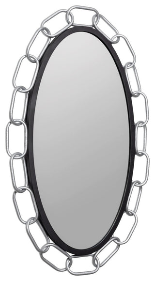 Varaluz 444MI24 Chains of Love 24" W x 40" H Oval Steel Framed - Matte Black /