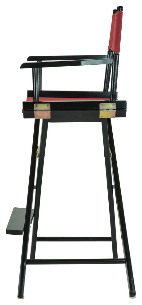 030" Director's Chair Black Frame-Burgundy Canvas
