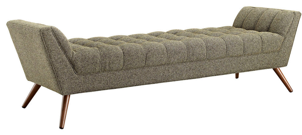 Modern Contemporary Fabric Bench , Beige, Fabric
