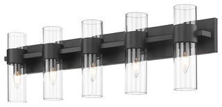 Zlite 343-5V-MB 5-Light Vanity, Clear