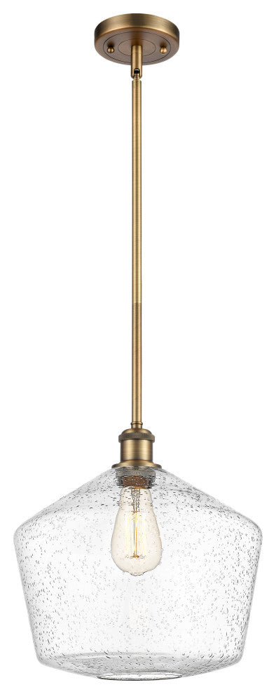 Innovations 516-1S-BB-G654-12-LED 1-Light Mini Pendant, Brushed Brass