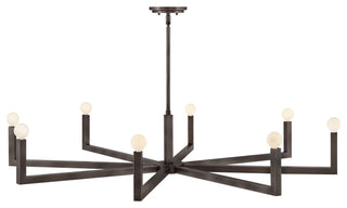 Hinkley Lighting 45049 Ezra 50"W 8 Light Chandelier - Black Oxide
