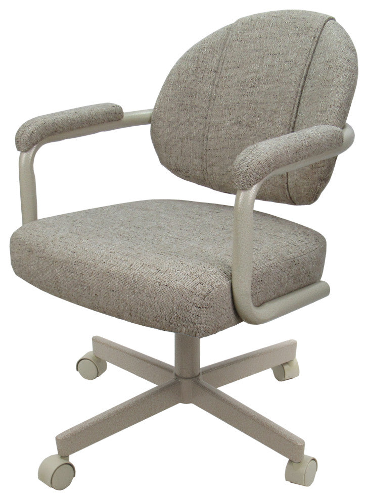 M-70 Caster Swivel Tilt Kitchen Chair with Wheels, Hemsath Driftwood - Beige