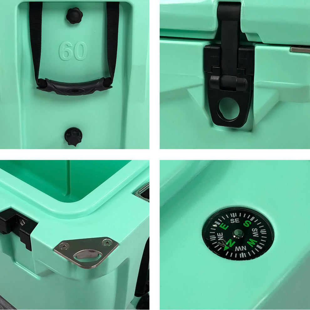 60 Quart Rotomolded Pro High Performance Cooler, Seafoam