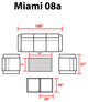 Miami 8 Piece Outdoor Wicker Patio Furniture Set 08a