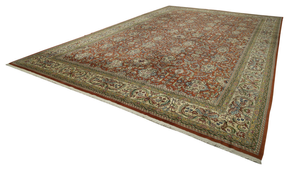 Rug N Carpet - Hand-Knotted Oriental 13' 1" x 19' 9" Large Oushak Area Rug