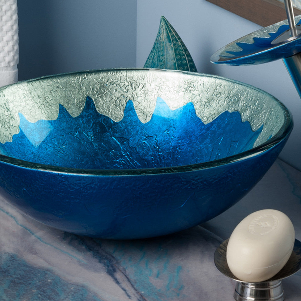 Diaccio Glass Vessel Sink
