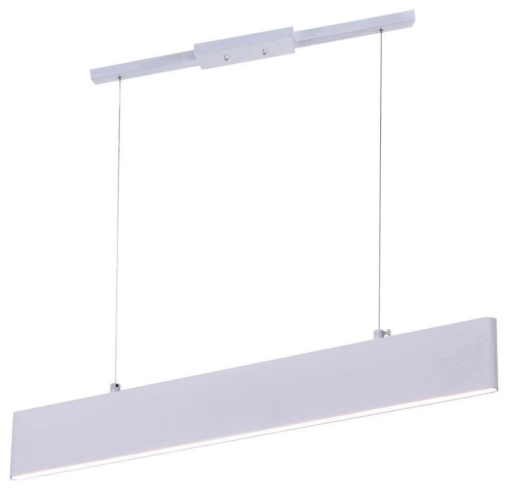 Krista LED Chandelier With Satin White Finish