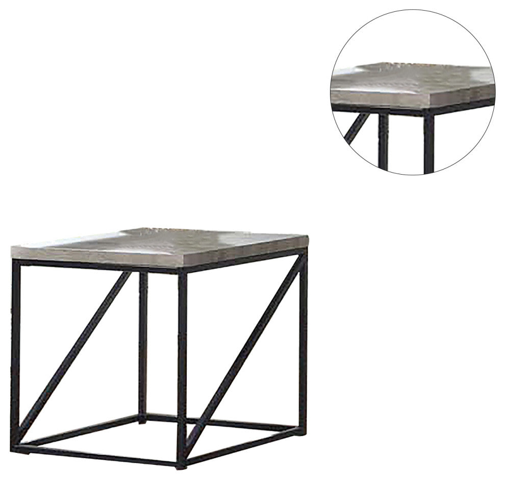 Square End Table, Sonoma Gray