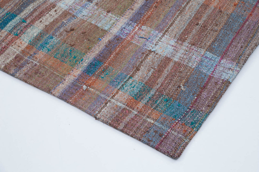 Rug N Carpet - Handmade Turkish 6' 3'' x 9' 10'' Rustic Patchwork Kilim Rug