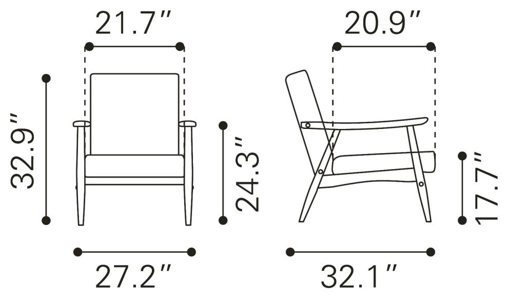 Armchair Accent Chair, Fabric, Wood, Gray, Black, Lounge Lobby Hospitality