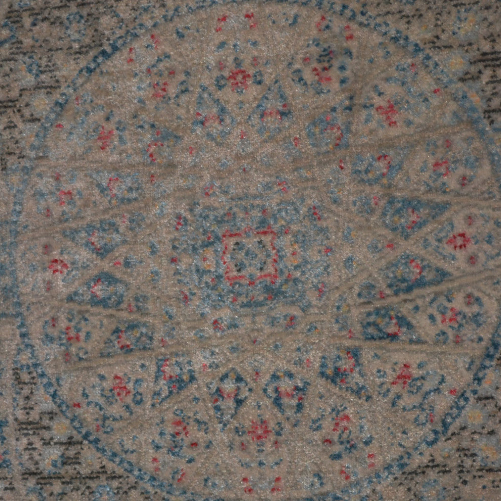 Machine Made Polyester Durable Indoor Outdoor Washable Oriental Pattern Footmat
