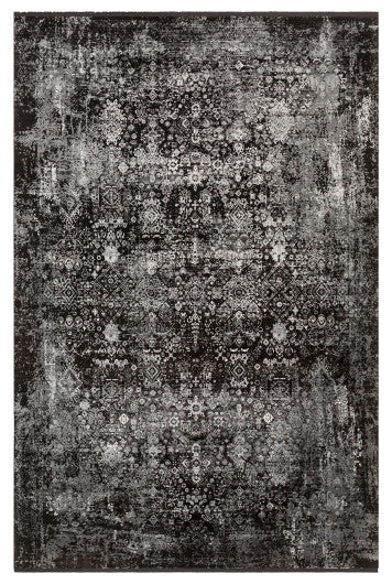 Surya Solar SOR-2310 3'x8' Rug, Black/Gray