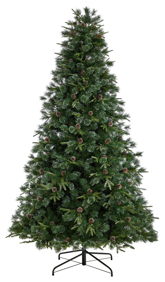 T3044 9 Snowed Tipped Clermont Mixed Pine Artificial Christmas Tree