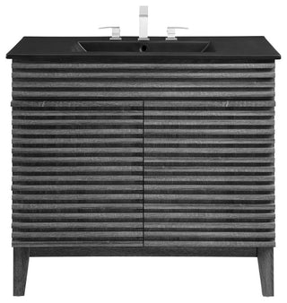 Render 36" Bathroom Vanity, Charcoal Black