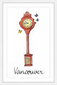"Birks Clock Tower" Framed Painting Print , 16x24