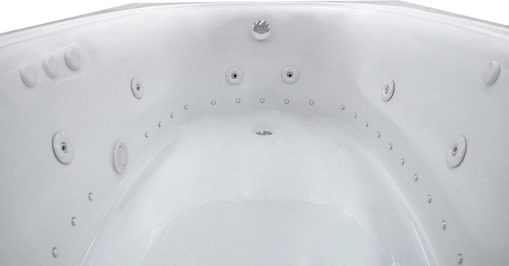 Caravaggio 48 x 72 Rectangular Air & Whirlpool Drop-In Bathtub with Left Drain