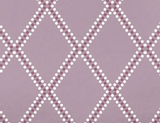 Diamond Dots Decorative Holiday Geometric Print Bath Towel, Lavender