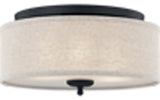 Quoizel BLA1616MBK Three Light Flush Mount, Matte Black Finish