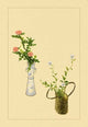 Thistle and Platycodon - Gallery Wrapped Canvas Art 28" x 42"