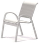 Aruba II Sling Cafe Chair, Textured White, White