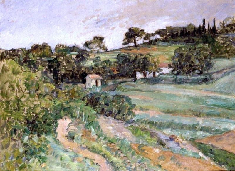 Paul Cezanne Landscape in Provence, 18"x27" Wall Decal