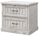 Lateral File With Locking Legal/Letter File Drawer, Fully Assembled, White