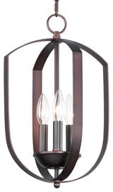 Maxim 10033 Provident 3 Light 10"W Taper Candle Mini Pendant - Oil Rubbed