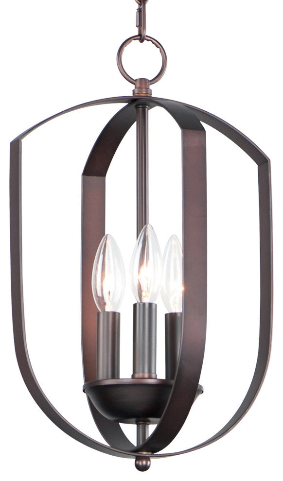 Maxim 10033 Provident 3 Light 10"W Taper Candle Mini Pendant - Oil Rubbed