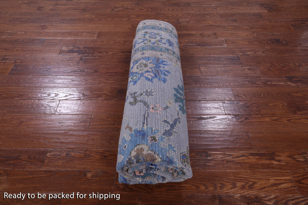 8' 3" X 10' 7" Turkish Oushak Hand-Knotted Wool Rug - Q15457