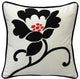 Pillow Decor - Graphic Flower Cotton Throw Pillow 16x16