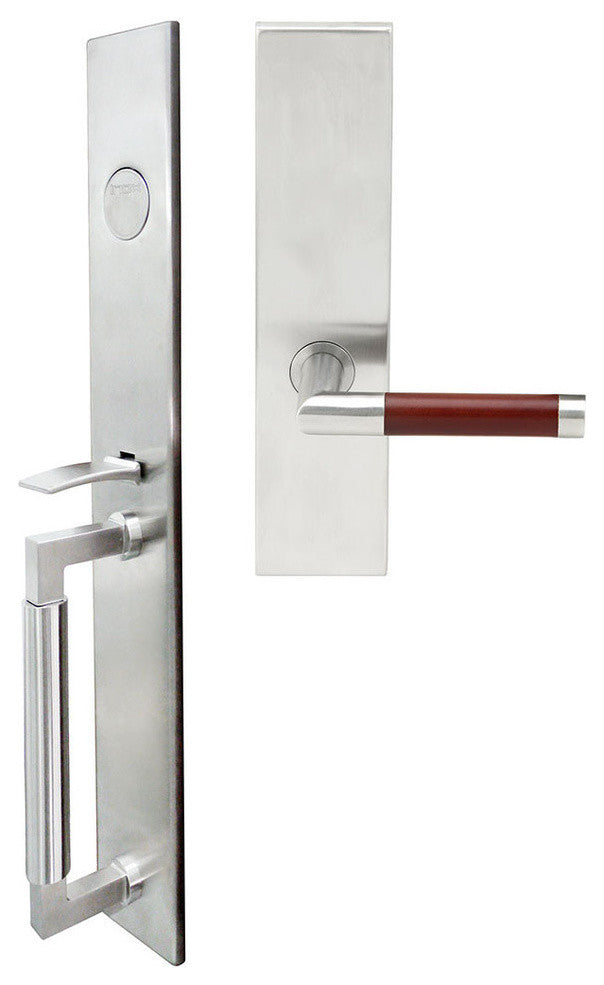 Cabernet Lever, Mortise Dummy Handleset, Right Hand, Satin Stainless Steel