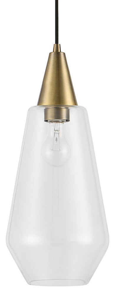 Uttermost Eichler 1-Light Mini Pendant 21559, Antique Brass