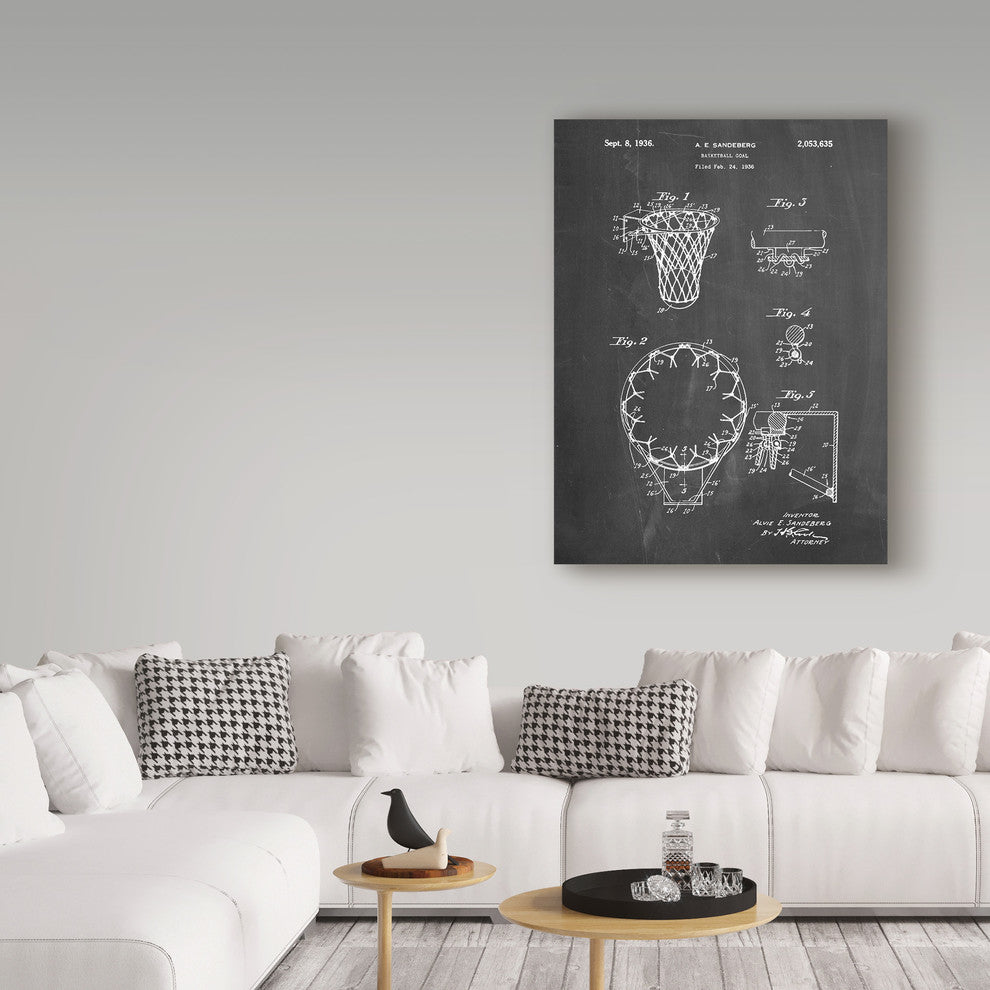 "Basketball Net" by Cole Borders, Canvas Art, 24"x18"