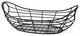 Black Metal Boat Shaped Basket