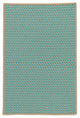 Colonial Mills Point Prim IM03 Teal Indoor/Outdoor Area Rug, Rectangular 2'x6'