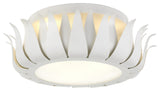 Crystorama Lighting Group 510 Broche 3 Light 16"W Flush Mount - Matte White