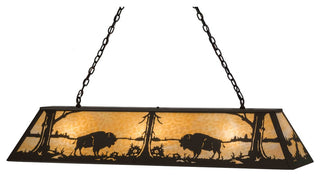 60 Long Buffalo at Lake Oblong Pendant