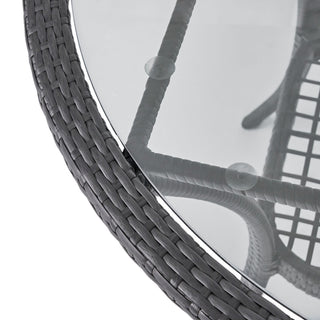 GDF Studio Hopp Outdoor Bistro Gray PE Table