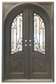 64"x96" Exterior Wrought Iron Door With Low-E Double Glass