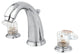 Kingston Brass Widespread Bathroom Faucet With Retail Pop-Up, Polished Chrome