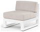 Newport Modern Design Sunbrella Upholstered Armless Outdoor Club Chair