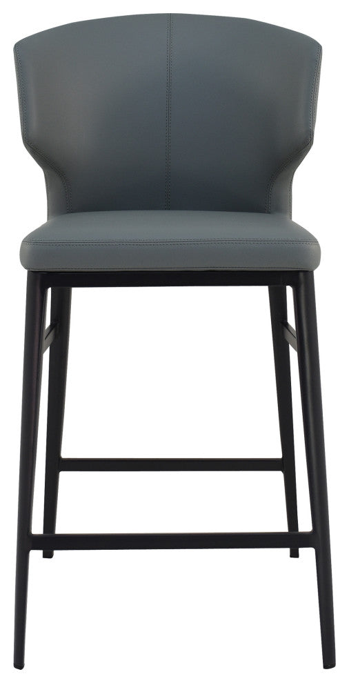 Contemporary Delaney Counter Stool Grey - Grey