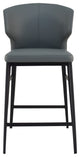 Contemporary Delaney Counter Stool Grey - Grey