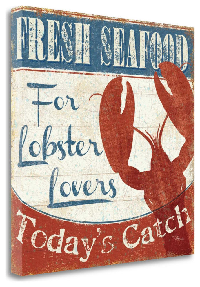 20" Lobster Lovers Giclee Wrap Canvas Wall Art