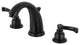 Kingston Brass KB980FL Widespread Bathroom Faucet, Retail Pop-Up