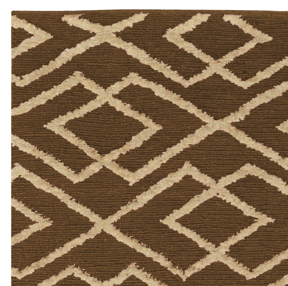 Classic Home Soumak Aura Chocolate/Bleach Rug, 8'x10'